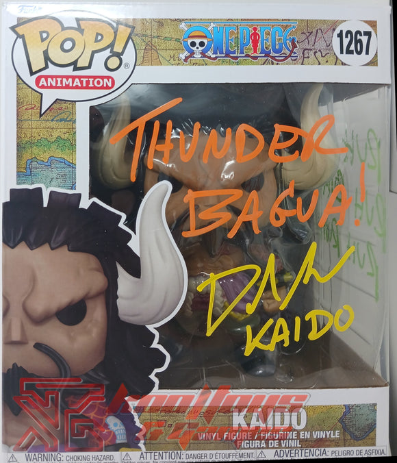 One Piece Kaido Funko Pop Signed David Sobolov 