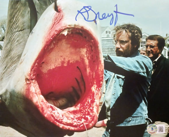 Richard Dreyfuss Jaws Signed 8x10 Shark Photo Autograph Beckett Witness COA