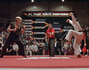 William Zabka Signed 16x20 Karate Kid Crane Kick Photo
