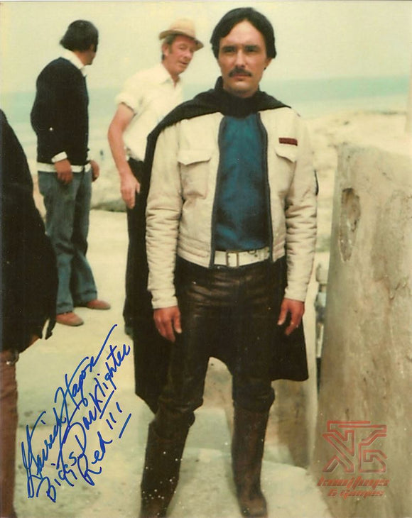 Garrick Hagon (Biggs) Signed 8x10 Star Wars Photo Autograph Deleted Scene COA
