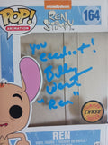 Billy West Signed Ren Funko Chase Replacement Box w/ "You eeediot" Beckett COA