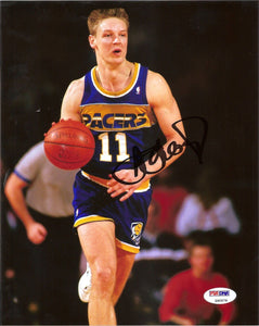Detlef Schrempf Autograph Pacers Mavs NBA Signed 8x10 Photo PSA