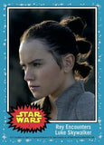 Rey Encounters Luke Skywalker Topps Now #1 Countdown Star Wars Last Jedi Card