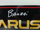 Ralph Macchio Signed Larusso Auto License Plate  w/ Banzai Cobra Kai BAS COA