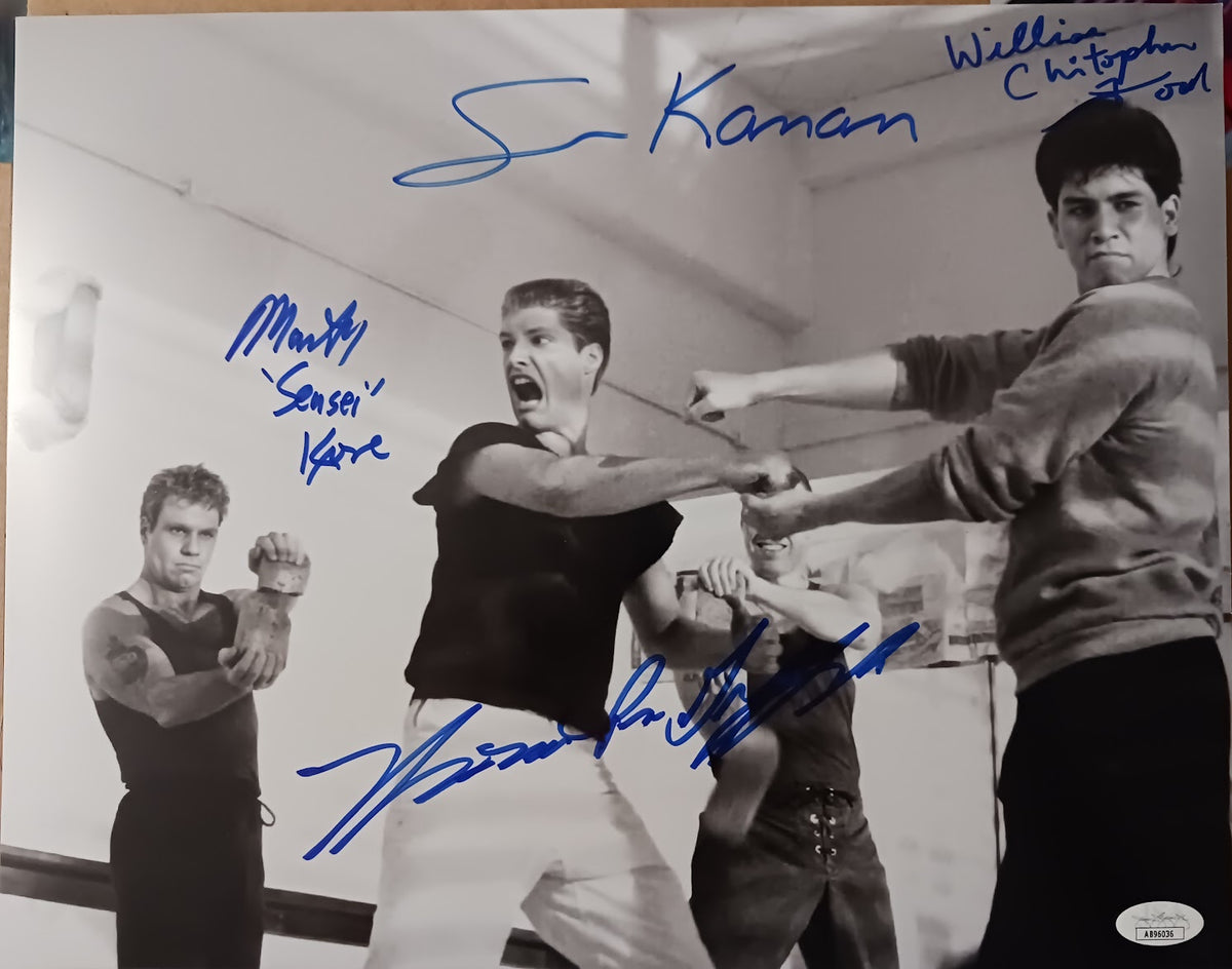 Karate Kid 3 Quad Signed 11x14 Photo - Sean Kanan Thomas Ian Griffith ...