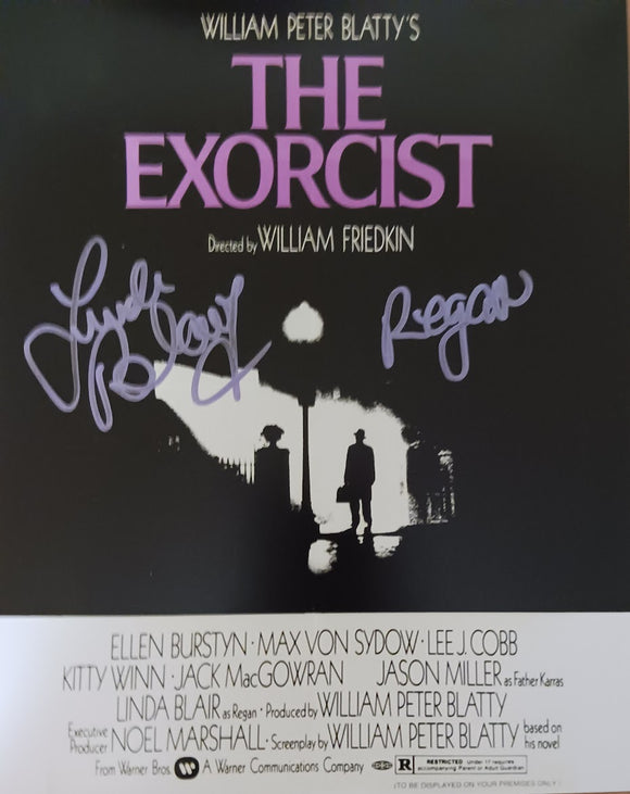 Linda Blair Autograph 8x10 The Exorcist Photo w/ Regan