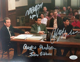 My Cousin Vinny 8x10 Photo Triple Signed By Ralph Macchio / Mitchell Whitfield / Austin Pendleton JSA COA
