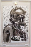 Tie Fighter Pilot Star Wars: The Last Jedi Sketch Card Neil Camera Topps 1/1