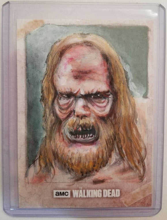 Walker #1 The Walking Dead Evolution Sketch Card Neil Camera Topps 1/1
