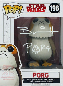 Porg #198 - Star Wars: The Last Jedi Funko Pop! Figure Signed By Brian Herring