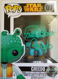 Greedo Pop! Star Wars Vinyl Figure (Damaged Box) Autographed By Paul Blake