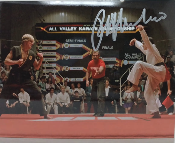 Ralph Macchio Autographed 8x10 Photo - Karate Kid Crane Kick w/ 