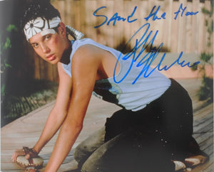 Ralph Macchio Autographed 8x10 Photo - Karate Kid Inscribed "Sand the Floor"