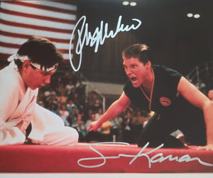 Ralph Macchio / Sean Kanan Dual Autographed 8x10 Photo - Karate Kid III Mike Barnes