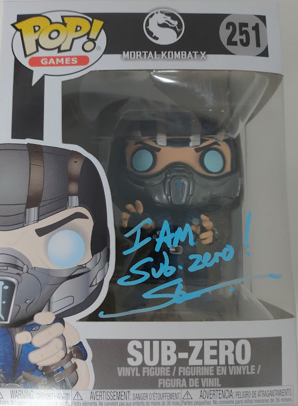 Sub-Zero Mortal Kombat X Funko Pop Signed by Steve Blum
