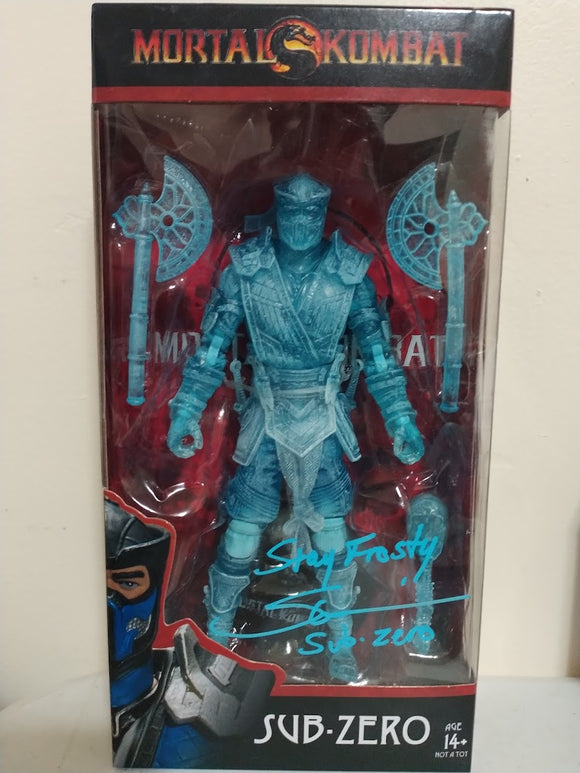 Sub-Zero Mortal Kombat McFarlane Figure Signed by Steve Blum w/ 