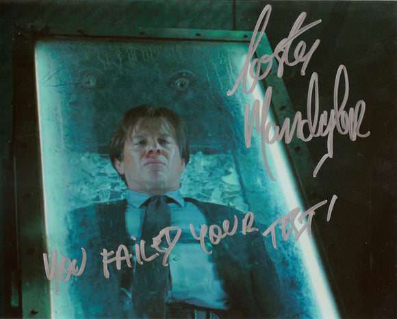 Costas Mandylor SAW V Signed Coffin Trap 8x10 Photo You Failed Your Test