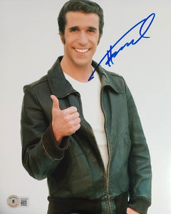 Henry Winkler Signed Fonzie 8x10 Photo Happy Days Autograph Beckett COA