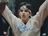 Ralph Macchio Karate Kid Crane Kick "Final Moment" Signed 11x14 Photo Beckett