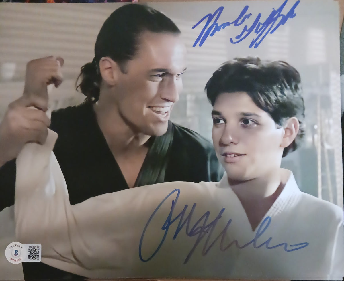 Ralph Macchio Thomas Ian Griffith Silver Karate Kid 3 Signed Photo 8x1 ...