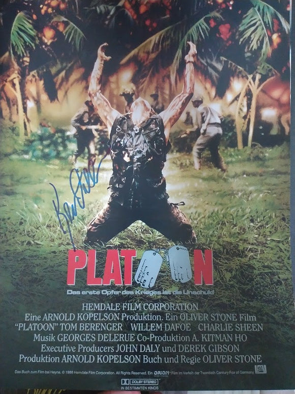 Kevin Dillon Signed Platoon 11x17 Hand Signed Autograph Poster Photo JSA